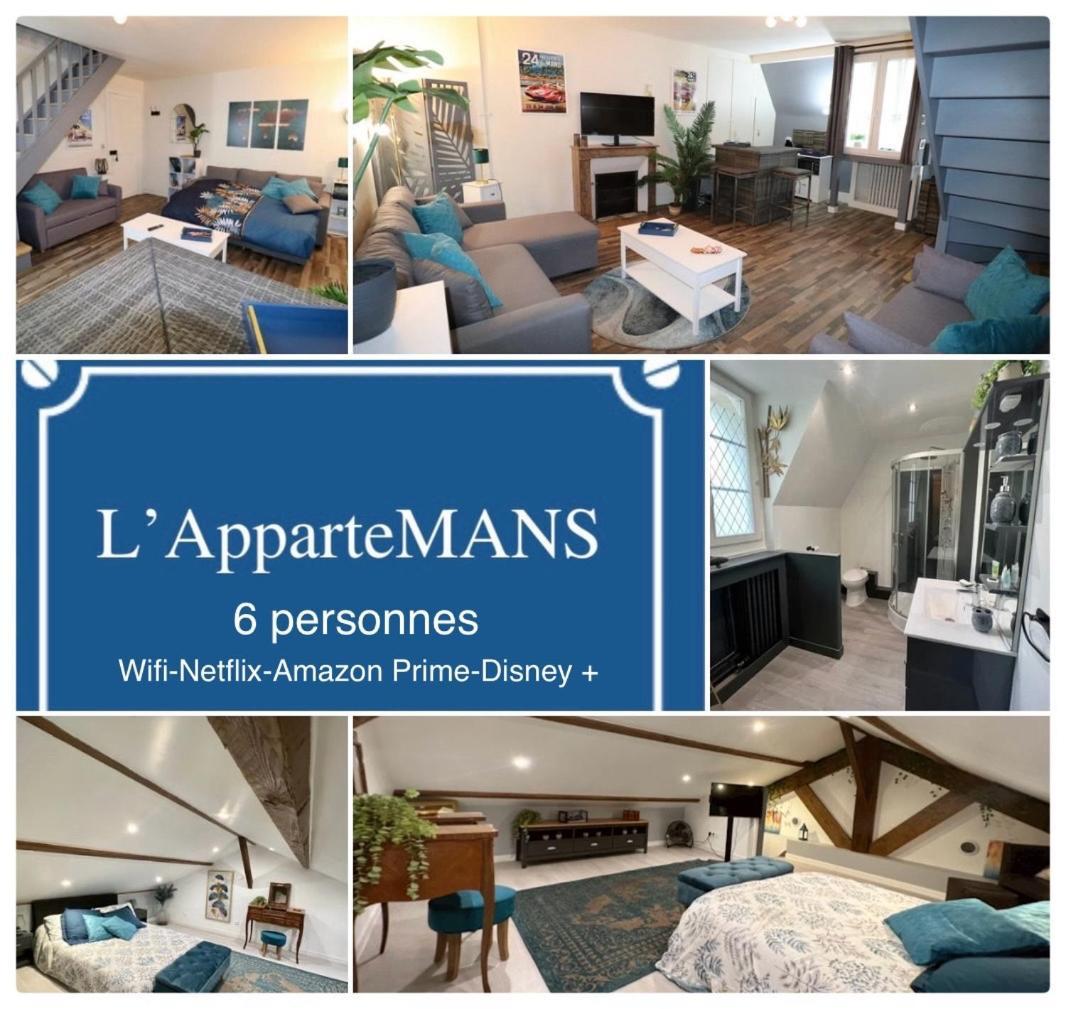 Duplex Au 2Eme Et De Notre Maison -Acces Au Jardin-Smart Tv-Streaming-Wifi Le Mans Exterior photo